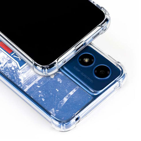 NHL New York Rangers Frozen Moto G 5G (2024) Clear Case